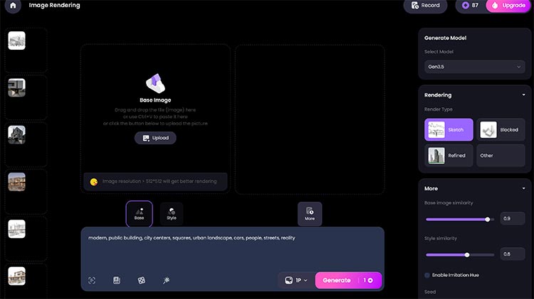 interfaz de Lookx AI